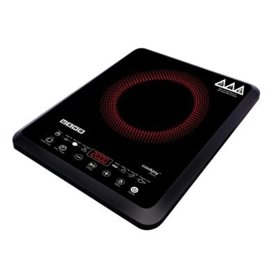 Usha Cookjoy (Cj2000Wtc) 2000 Watt Induction Cooktop with Touch Control (Black), Sealed, 1 Burner