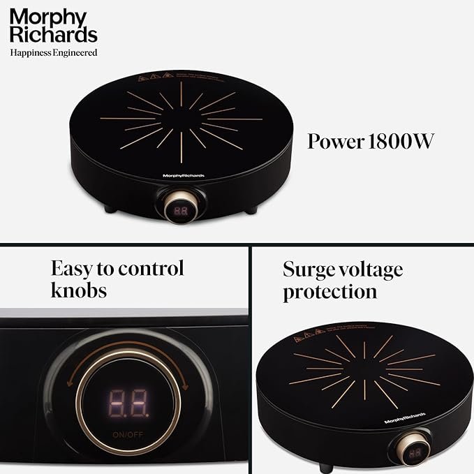 Morphy Richards Onyx Blaze 1800W Induction Cooktop - Image 4