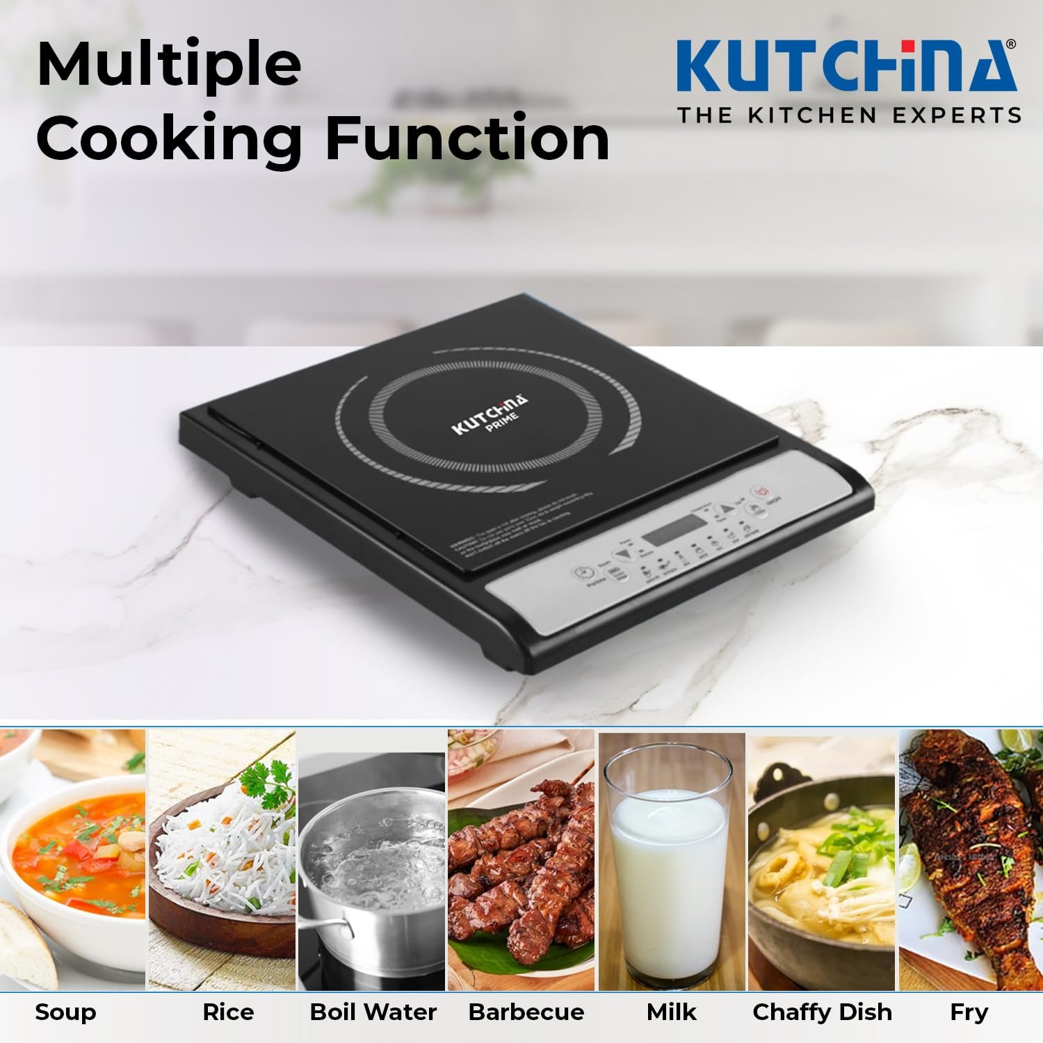 Kutchina 2000 W Induction Cooktop Touch Panel (Black, MAGNETO) - Image 2